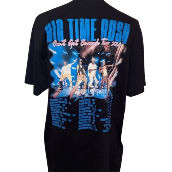 Big Time Rush “Can’t Get Enough” 2023 N. American Concert Tour T-Shirt BLK SZ LG - Picture 5 of 6